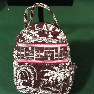 Vera Bradley Lunch Brunch Bag Purse Tote Sack Imperial Toile Lined Looks…